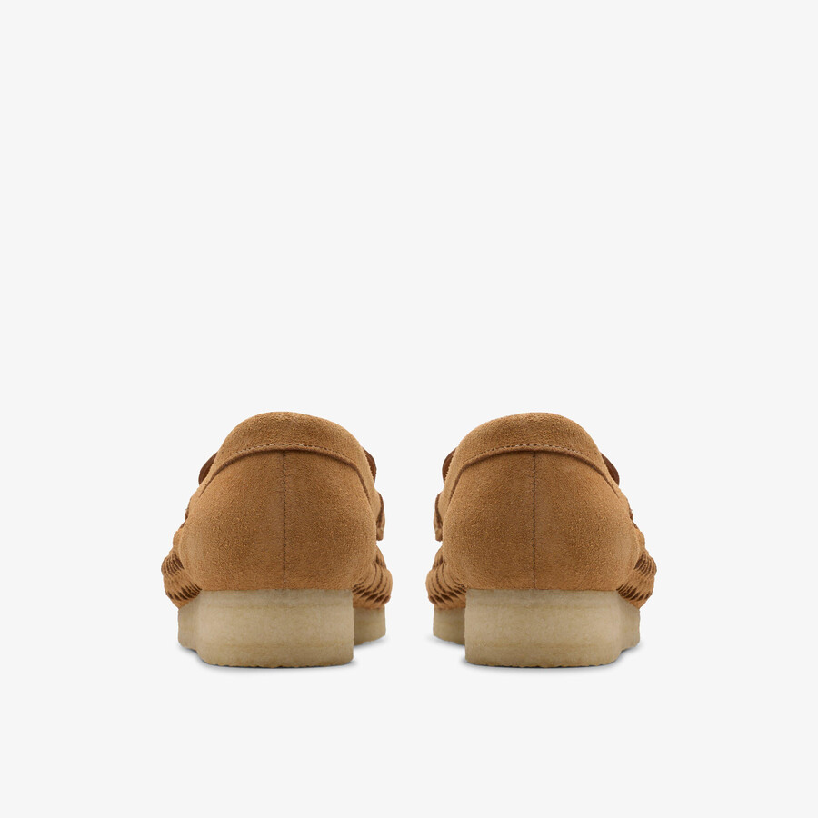 wallabee loafer geweven - bruin suède
